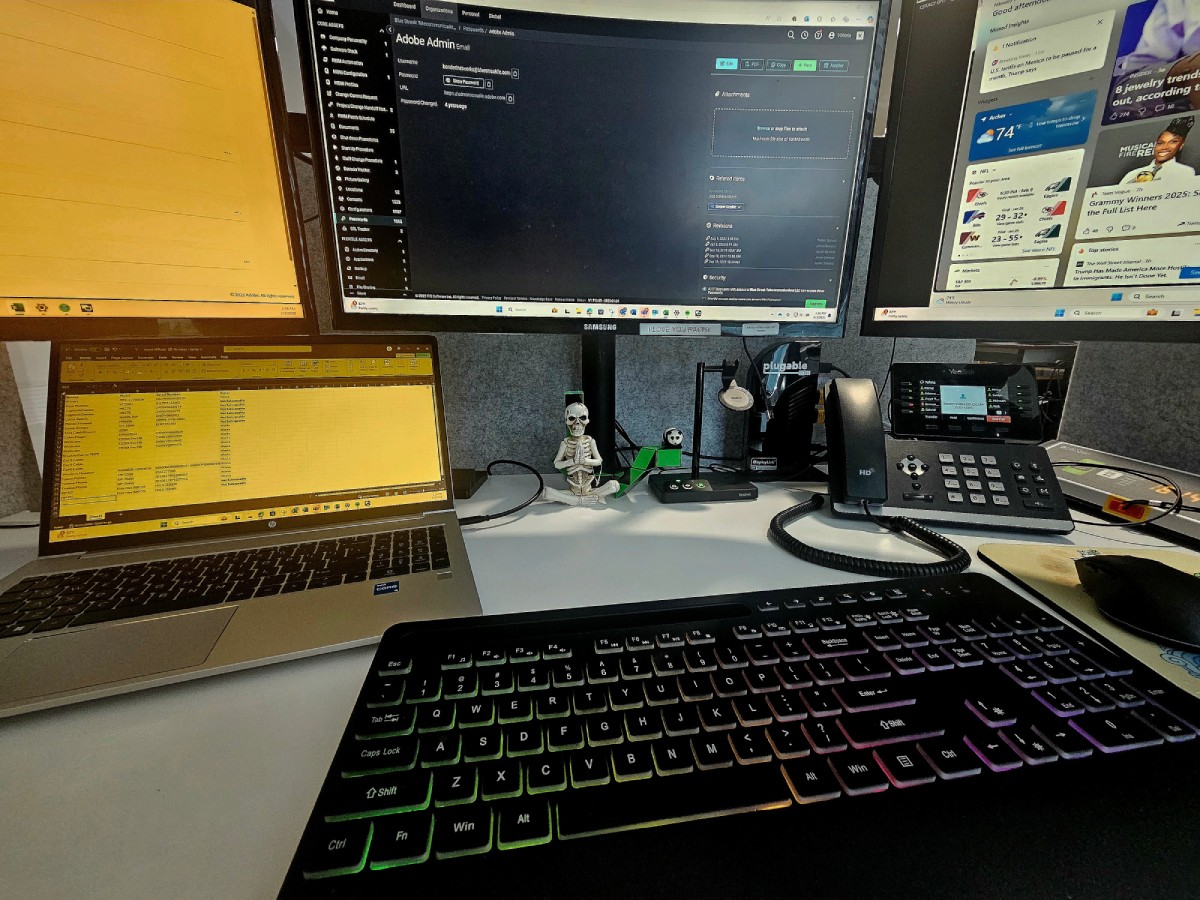 Technical workstation setup